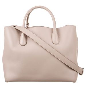 Dior leather open bar tote pristine condition with certificate (pinkish white)